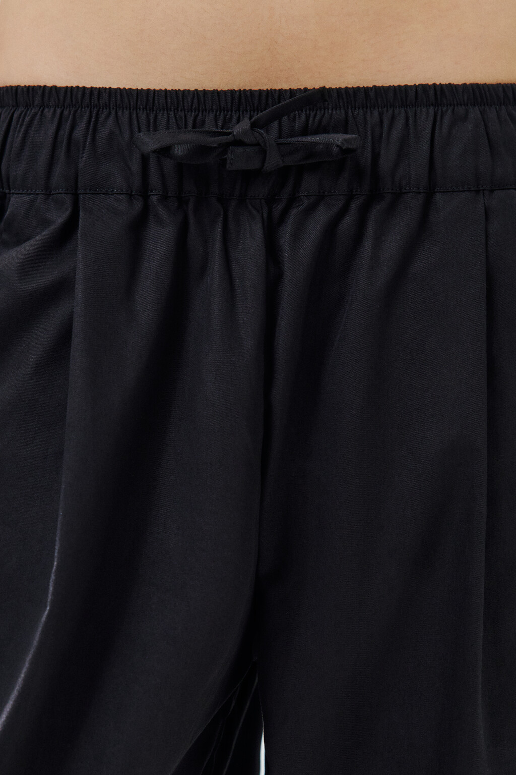Брюки barrel fit из хлопка - цвет черный - 5