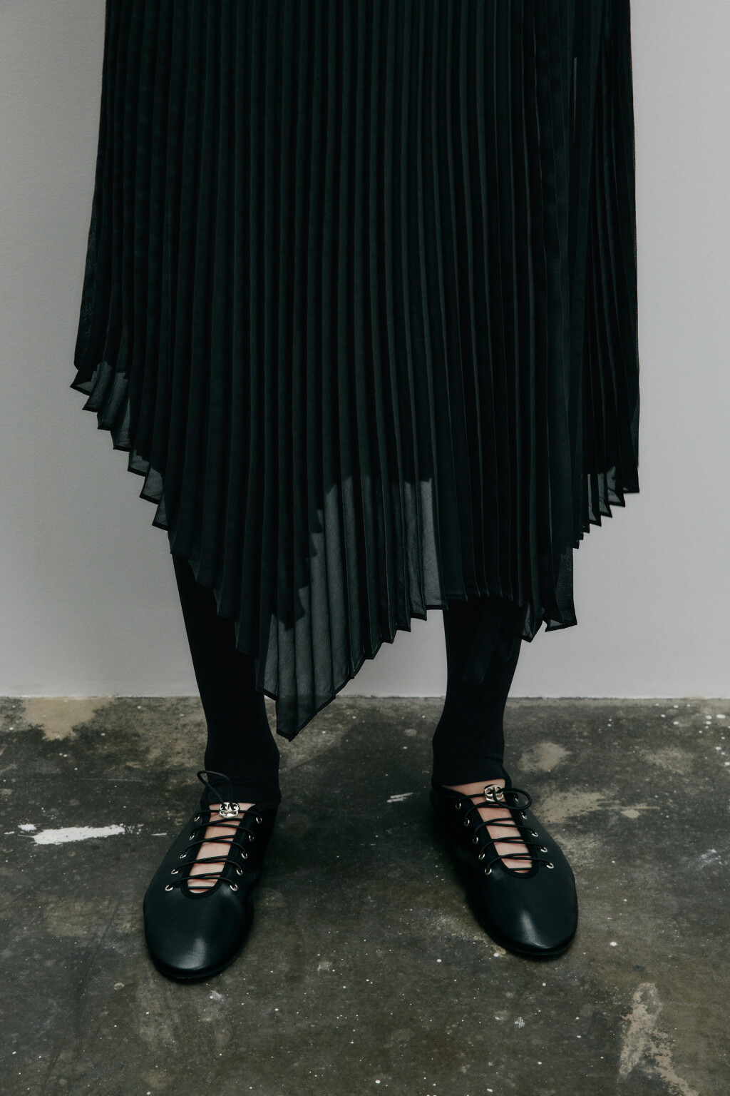 Юбка миди асимметричная с запахом - цвет черный - 7