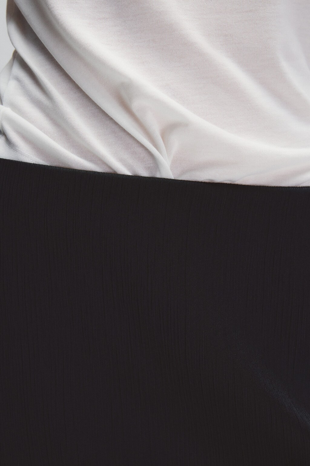 Юбка макси гладкая атласная - цвет черный - 6