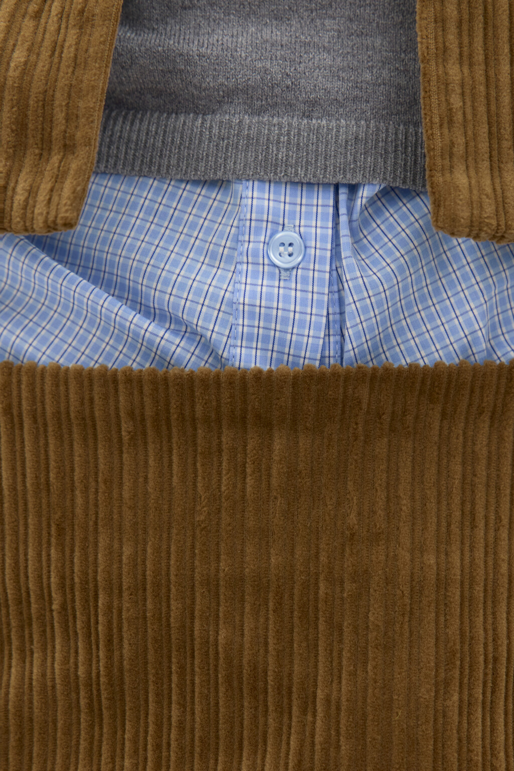 Юбка-трапеция мини вельветовая - цвет зеленый - 6