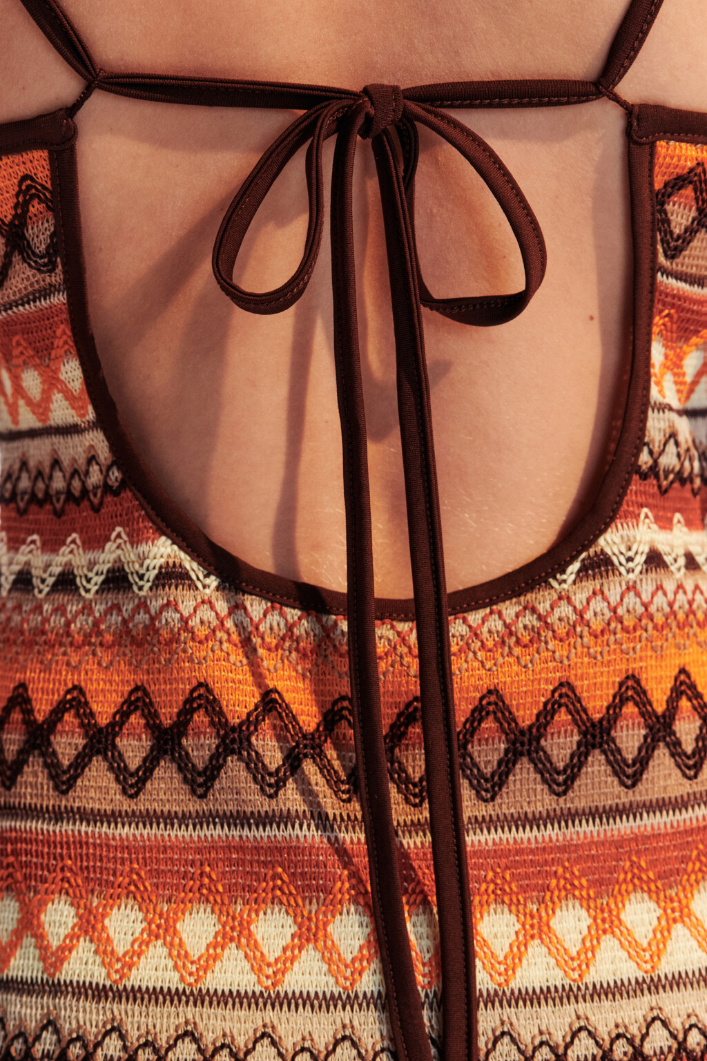 Платье макси облегающее ажурное - цвет мультиколор - 7