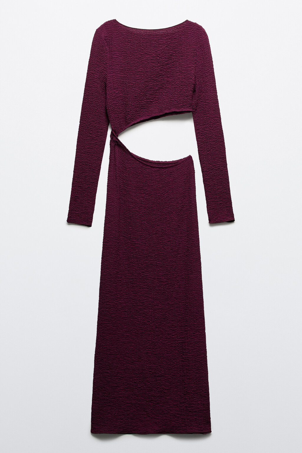 Платье-футляр с вырезом на талии - цвет красный - 10