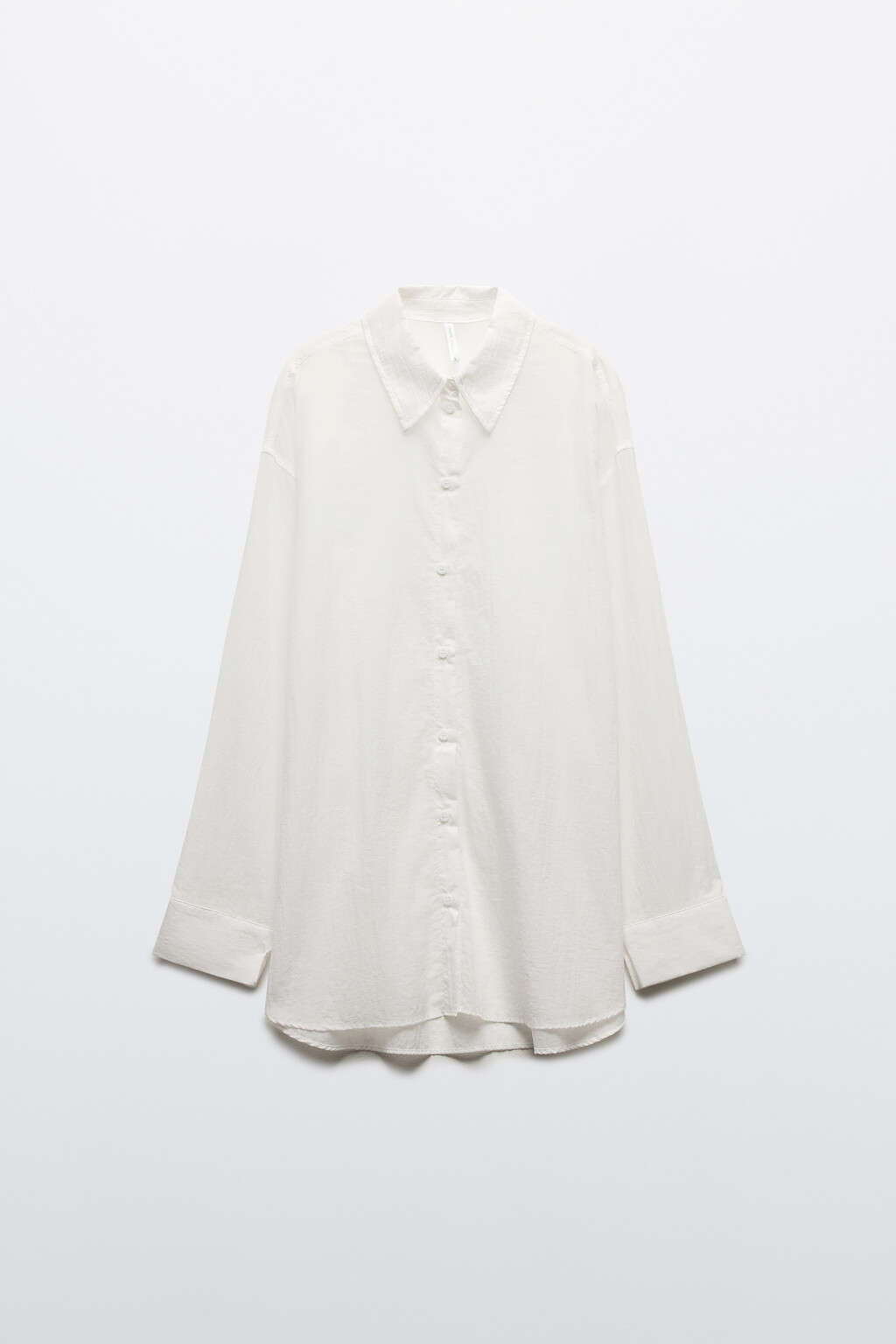 Рубашка из тонкого нейлона - цвет белый - 9