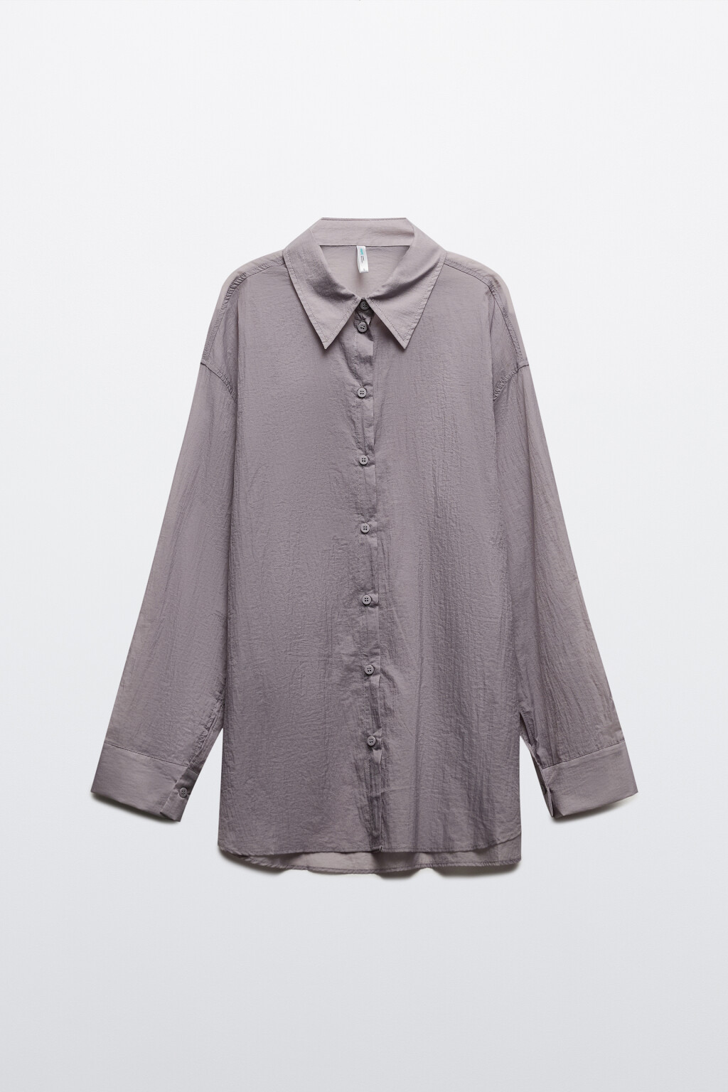 Рубашка из тонкого нейлона - цвет сиреневый - 7