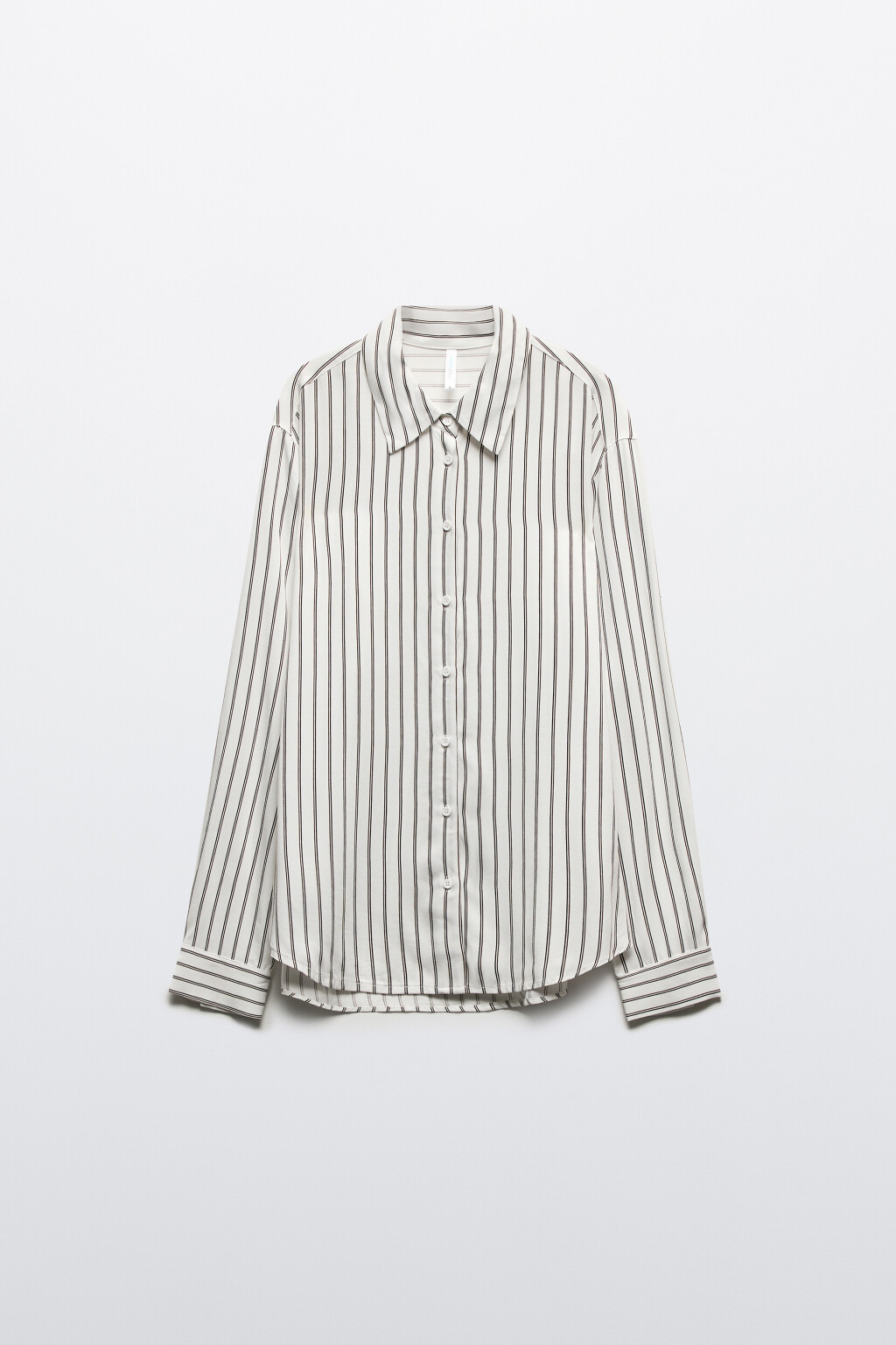 Блузка-рубашка классическая из вискозы - цвет белый - 8