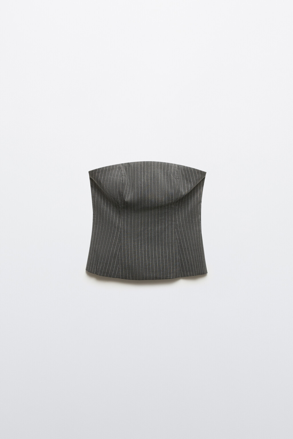 Топ-корсет костюмный в полоску - цвет черный - 8