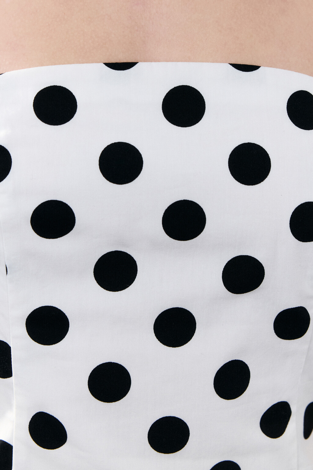 Топ-бандо с пышной баской - цвет белый - 5