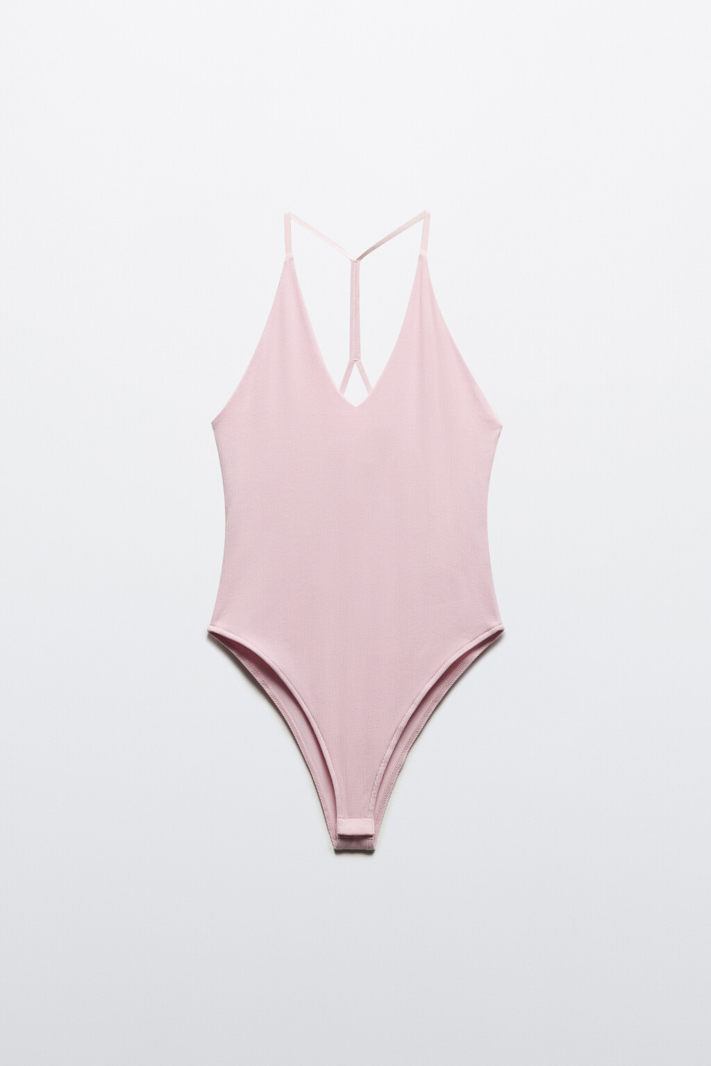 Блузка-боди на тонких бретельках - цвет розовый - 9