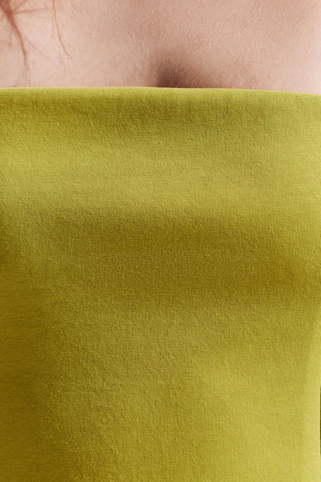 Топ-бандо облегающий с баской - цвет зеленый - 5