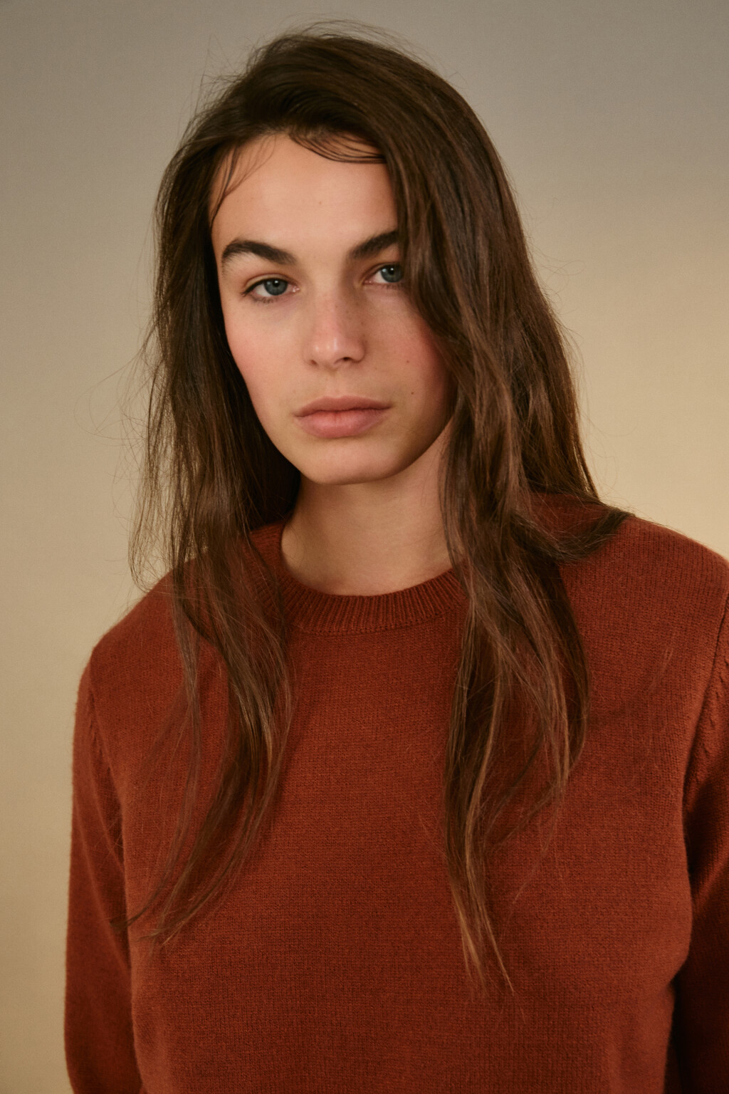 Джемпер вязаный свободный - цвет красный - 5