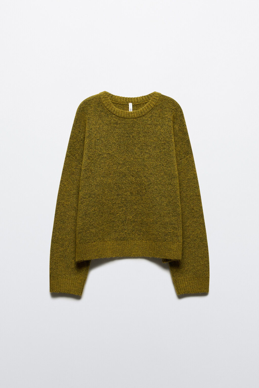 Джемпер вязаный с шерстью - цвет зеленый - 9