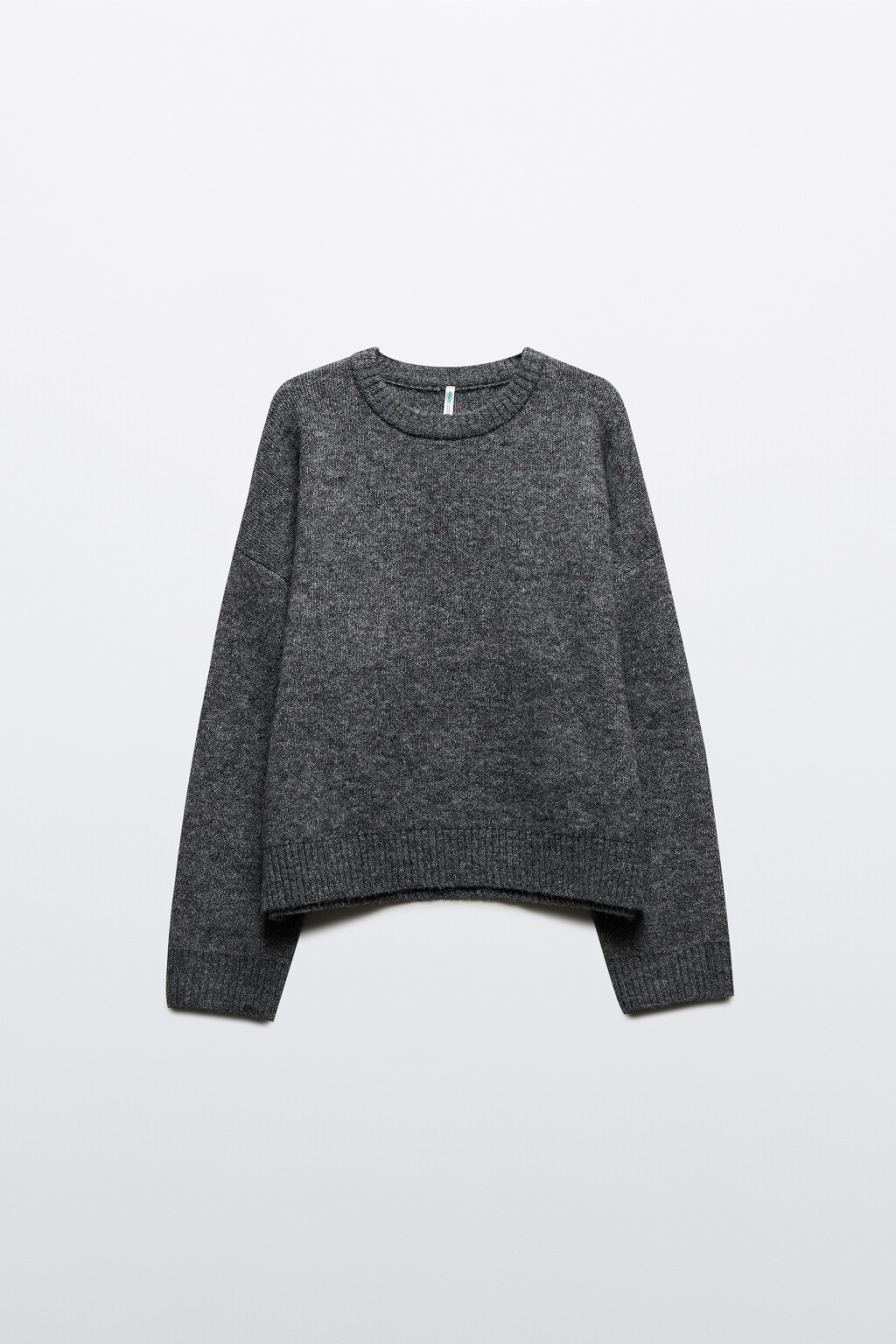 Джемпер вязаный с шерстью - цвет серый - 7