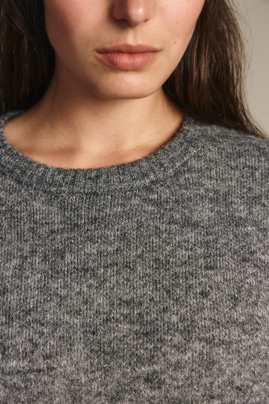 Джемпер вязаный с шерстью - цвет серый - 6