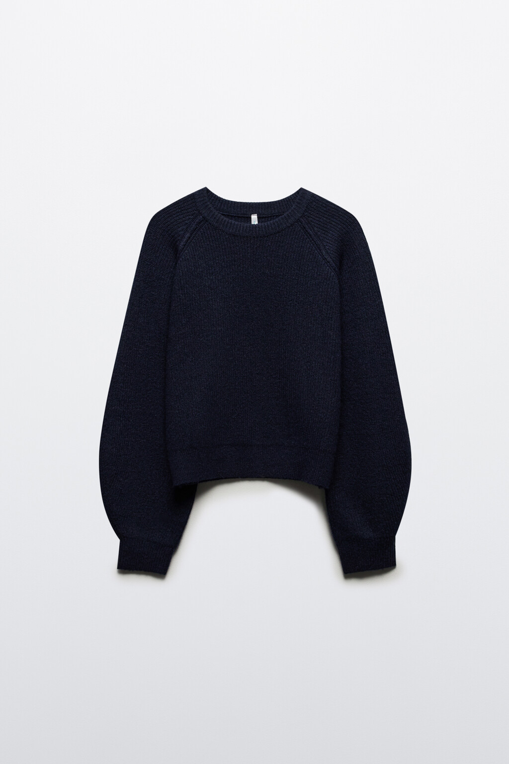 Джемпер вязаный с рукавами-реглан - цвет голубой - 8