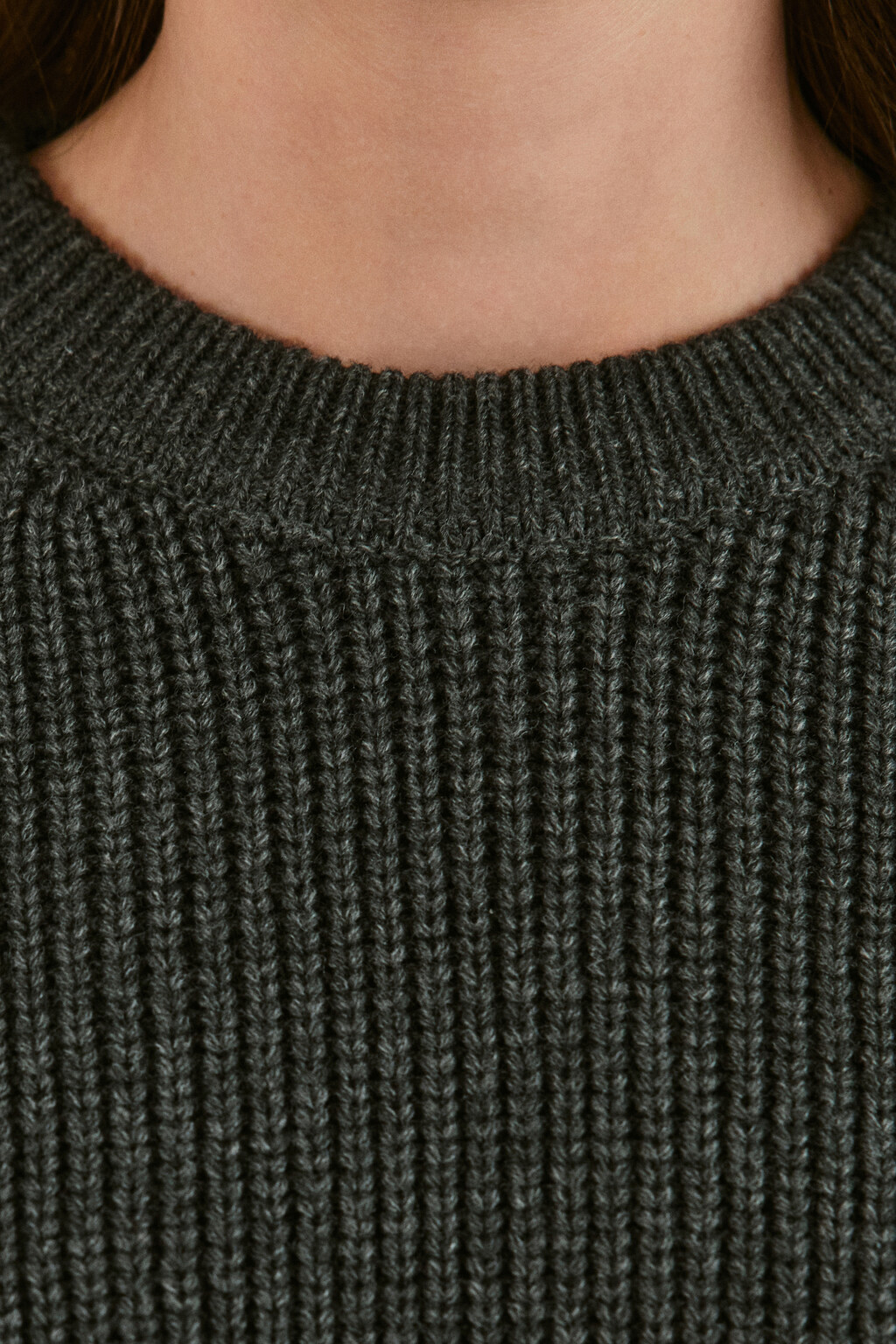 Джемпер рваный с имитацией рубашки - цвет серый - 6