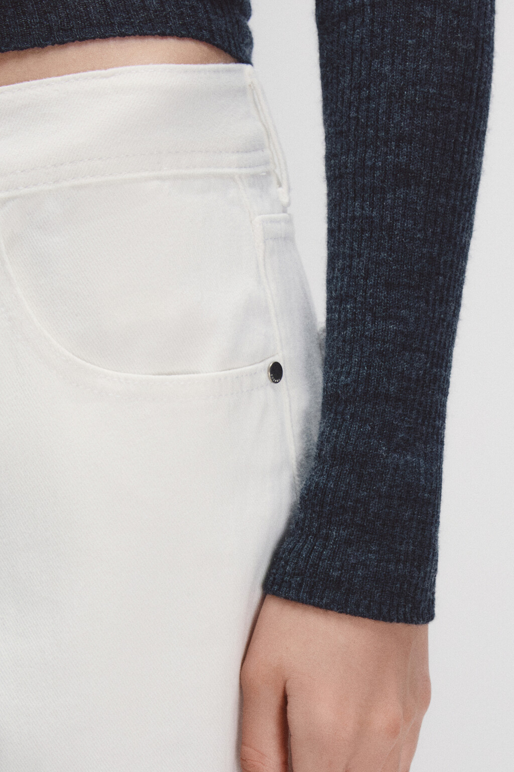 Водолазка тонкая из шерсти мериноса - цвет серый - 6