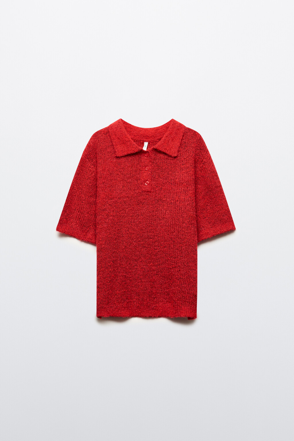 Джемпер-поло с короткими рукавами - цвет красный - 7