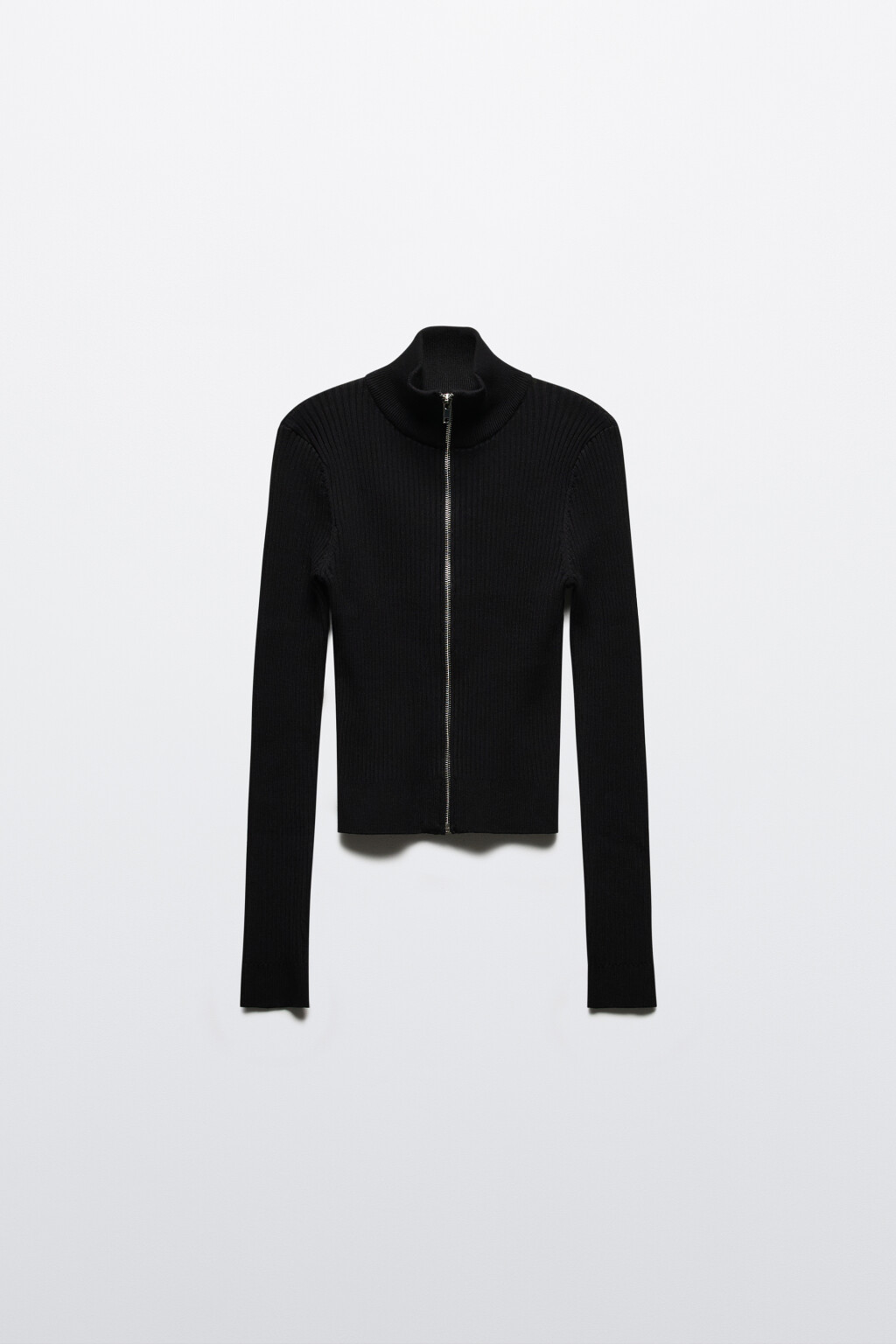 Кардиган облегающий на молнии - цвет черный - 7