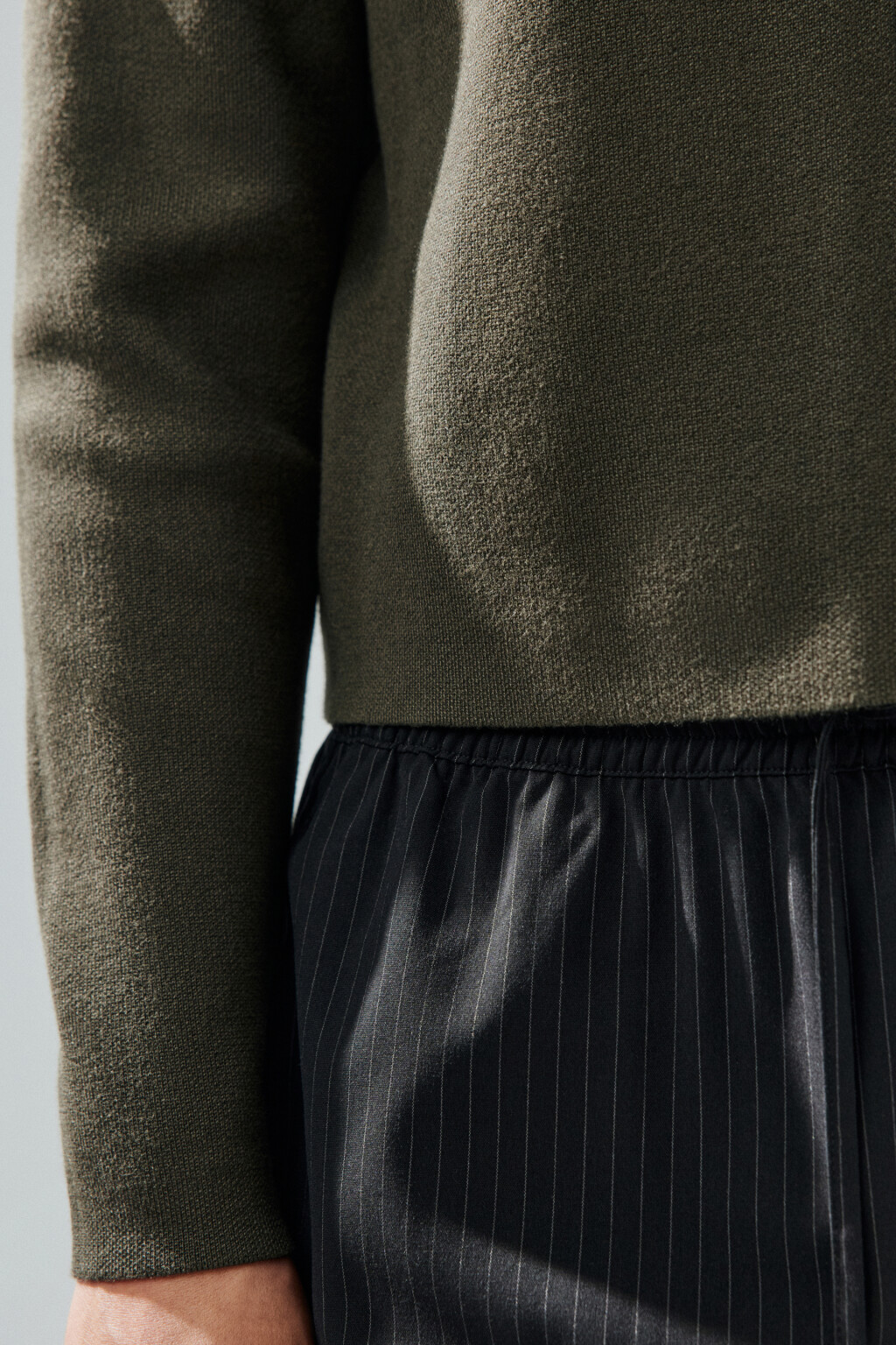 Кардиган на пуговицах жаккардовый - цвет зеленый - 6