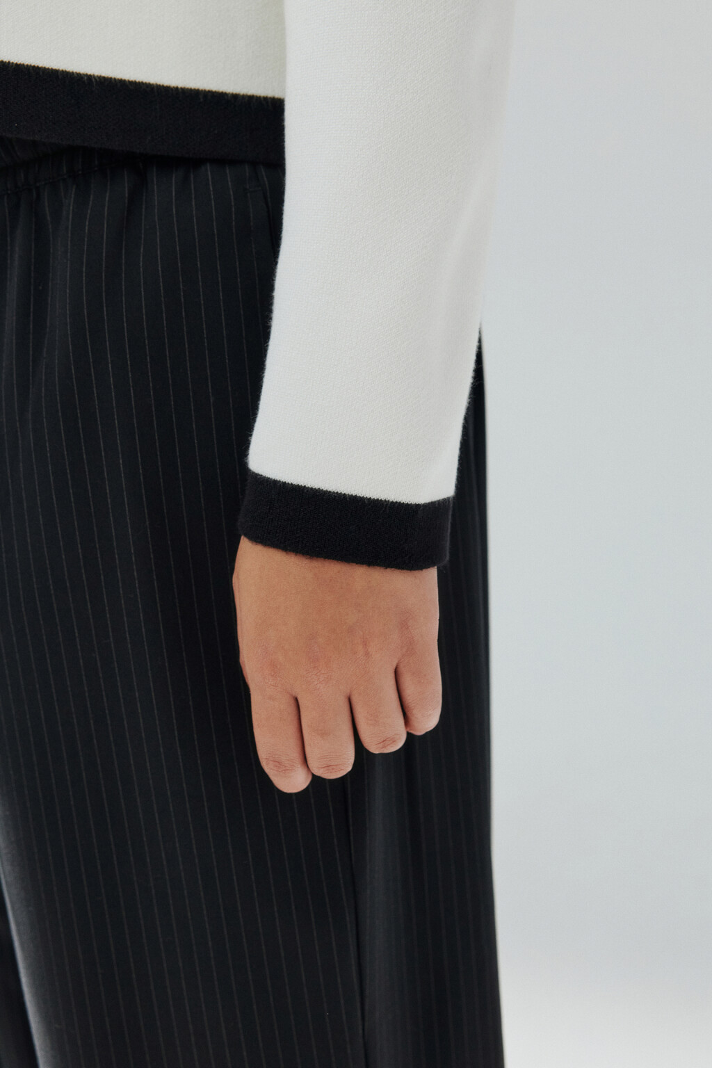 Кардиган на пуговицах жаккардовый - цвет молочный - 6