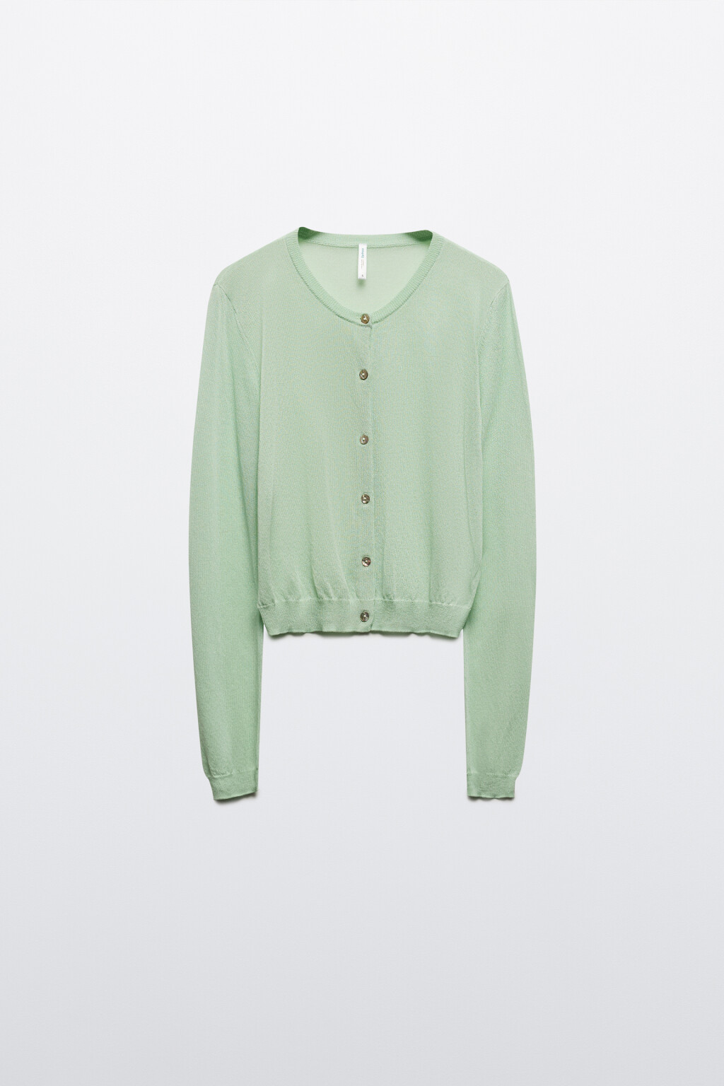 Кардиган из полупрозрачной вискозы - цвет мятный - 8
