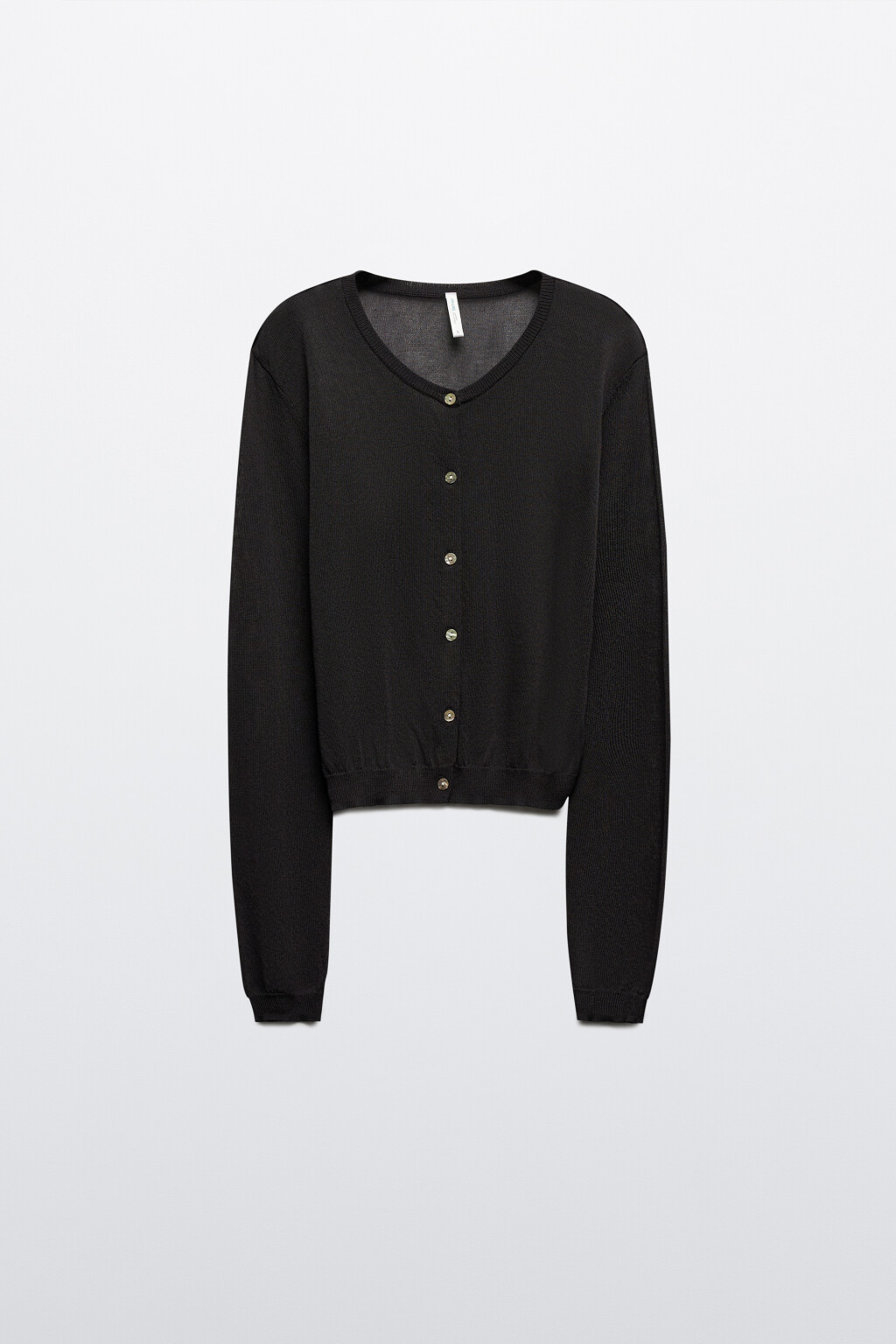 Кардиган из полупрозрачной вискозы - цвет серый - 7