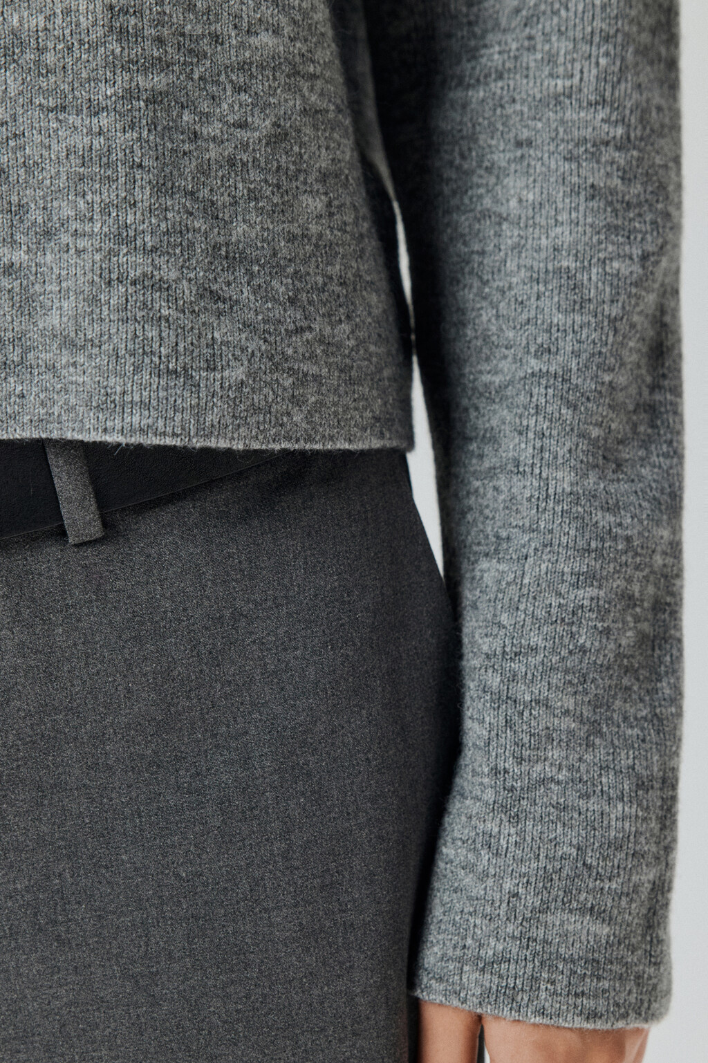 Кардиган на пуговицах с круглым вырезом - цвет серый - 7