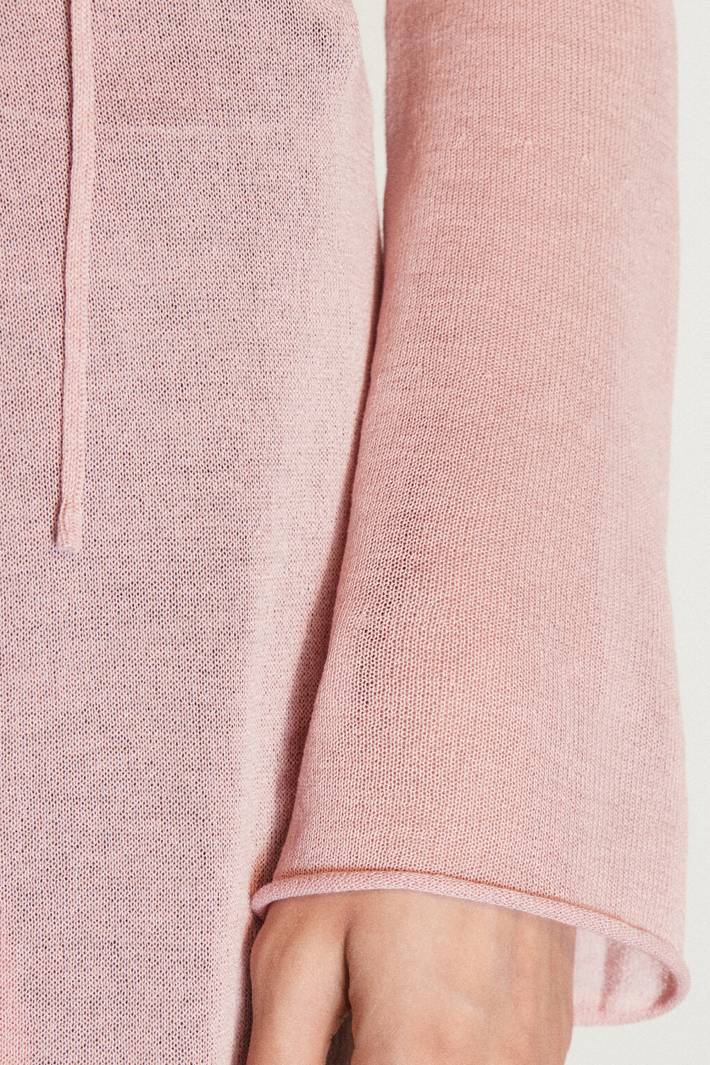 Кардиган макси на завязках с воланами - цвет розовый - 7