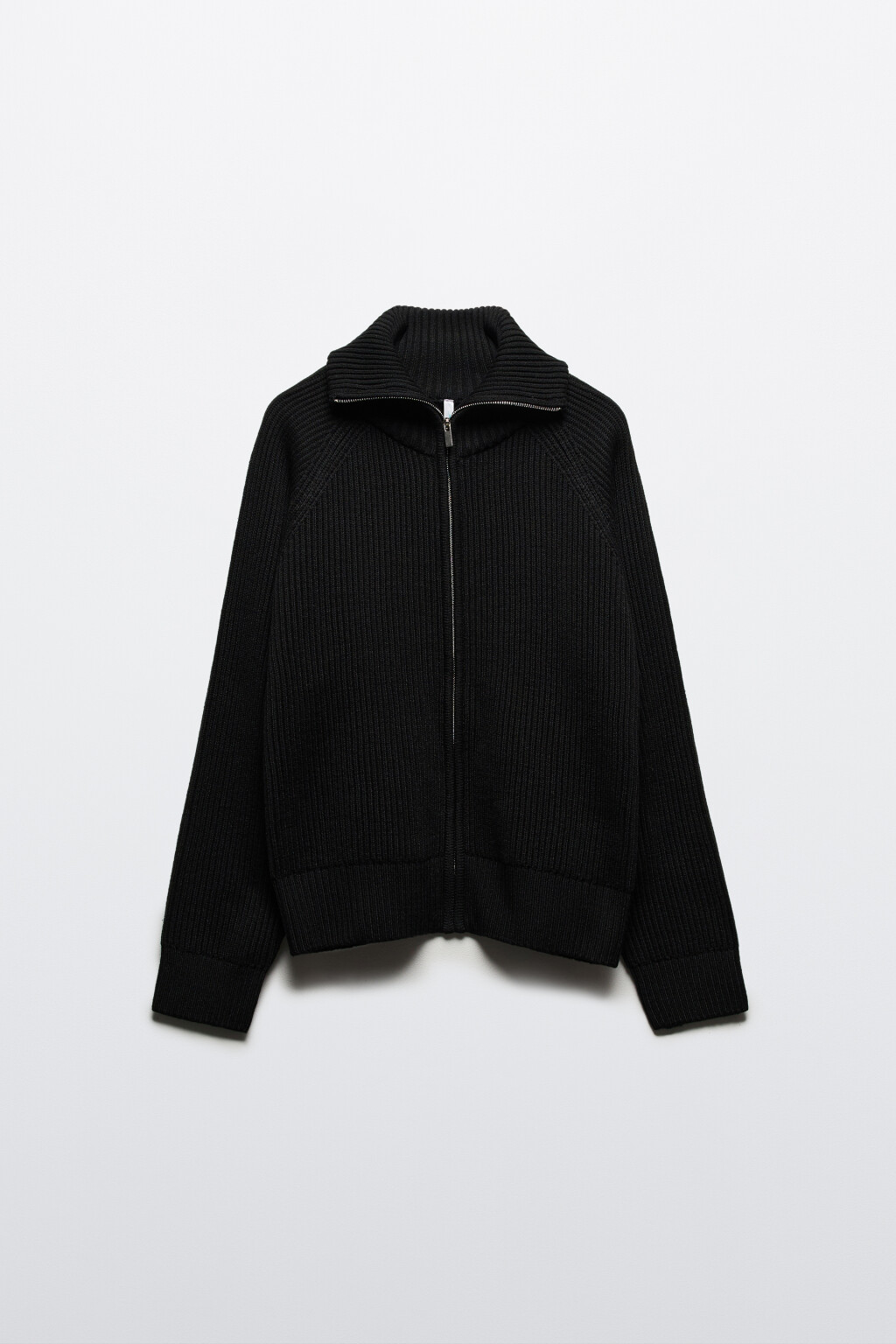 Кардиган вязаный на молнии - цвет черный - 8