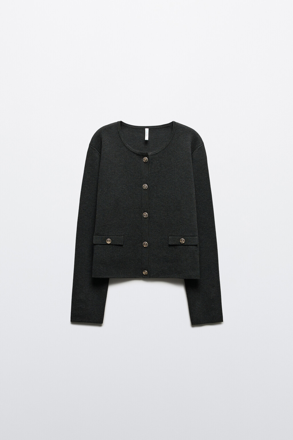 Кардиган жаккардовый на пуговицах - цвет серый - 9