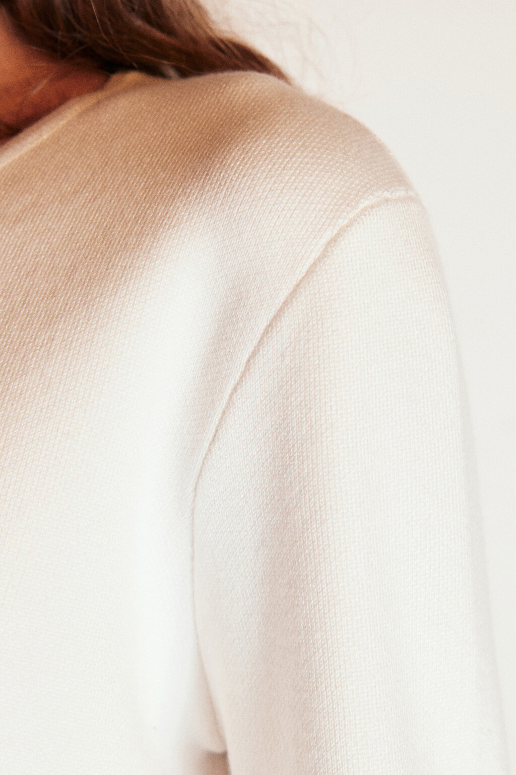 Кардиган жаккардовый на пуговицах - цвет молочный - 6