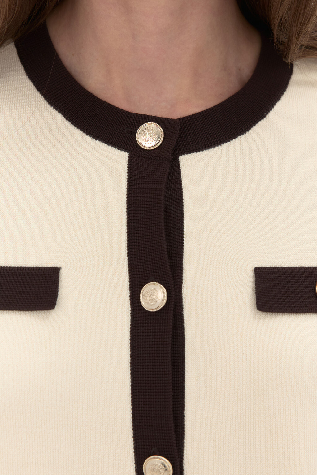 Кардиган вязаный с короткими рукавами - цвет молочный - 5