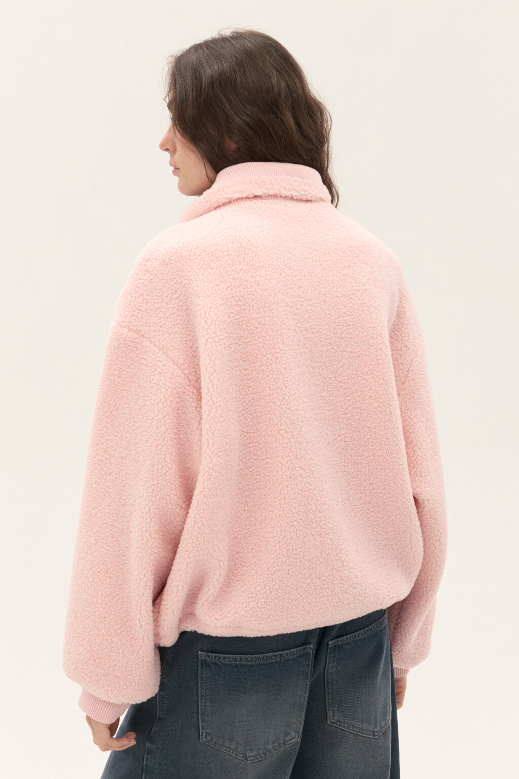 Куртка плюшевая на молнии - цвет розовый - 6