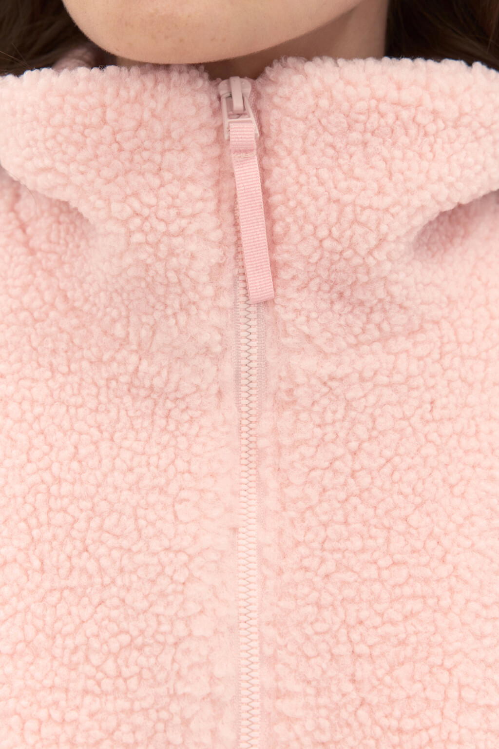 Куртка плюшевая на молнии - цвет розовый - 8