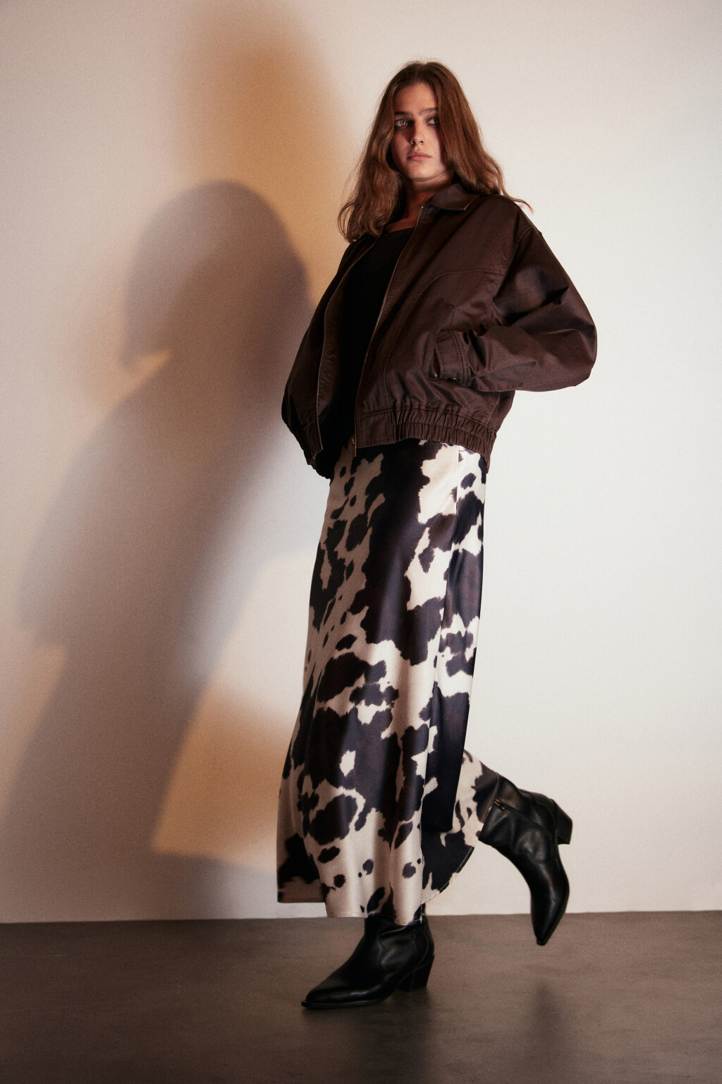 Куртка-бомбер из вощеной ткани - цвет коричневый - 3