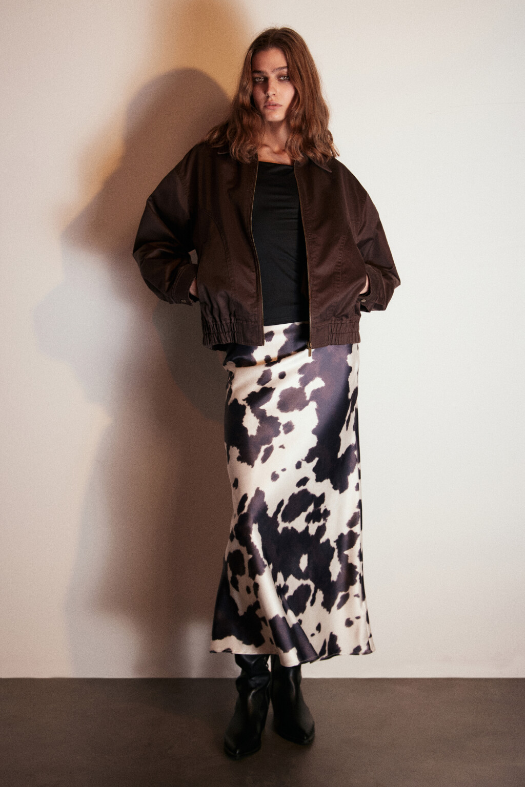 Куртка-бомбер из вощеной ткани - цвет коричневый - 6