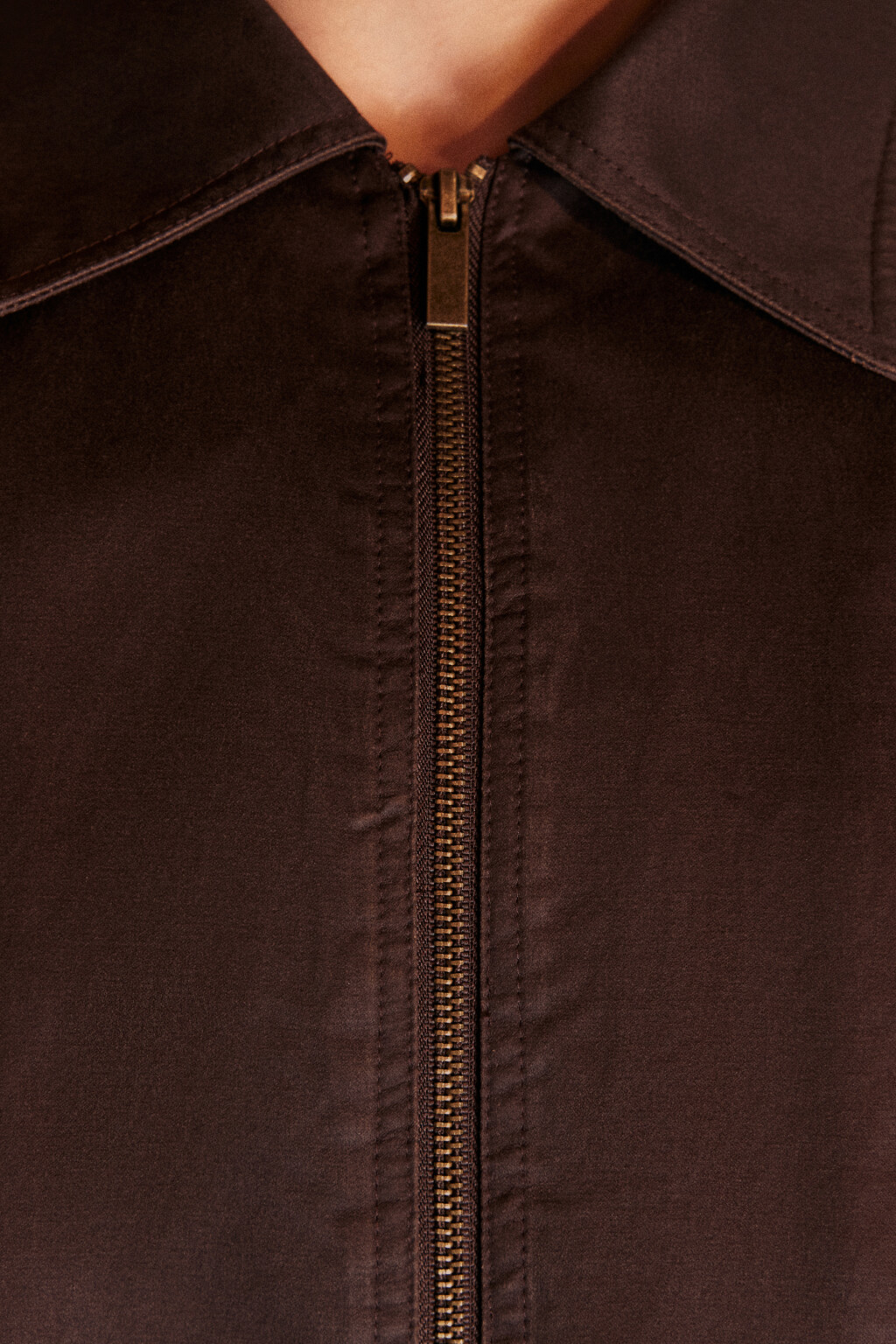 Куртка-бомбер из вощеной ткани - цвет коричневый - 7