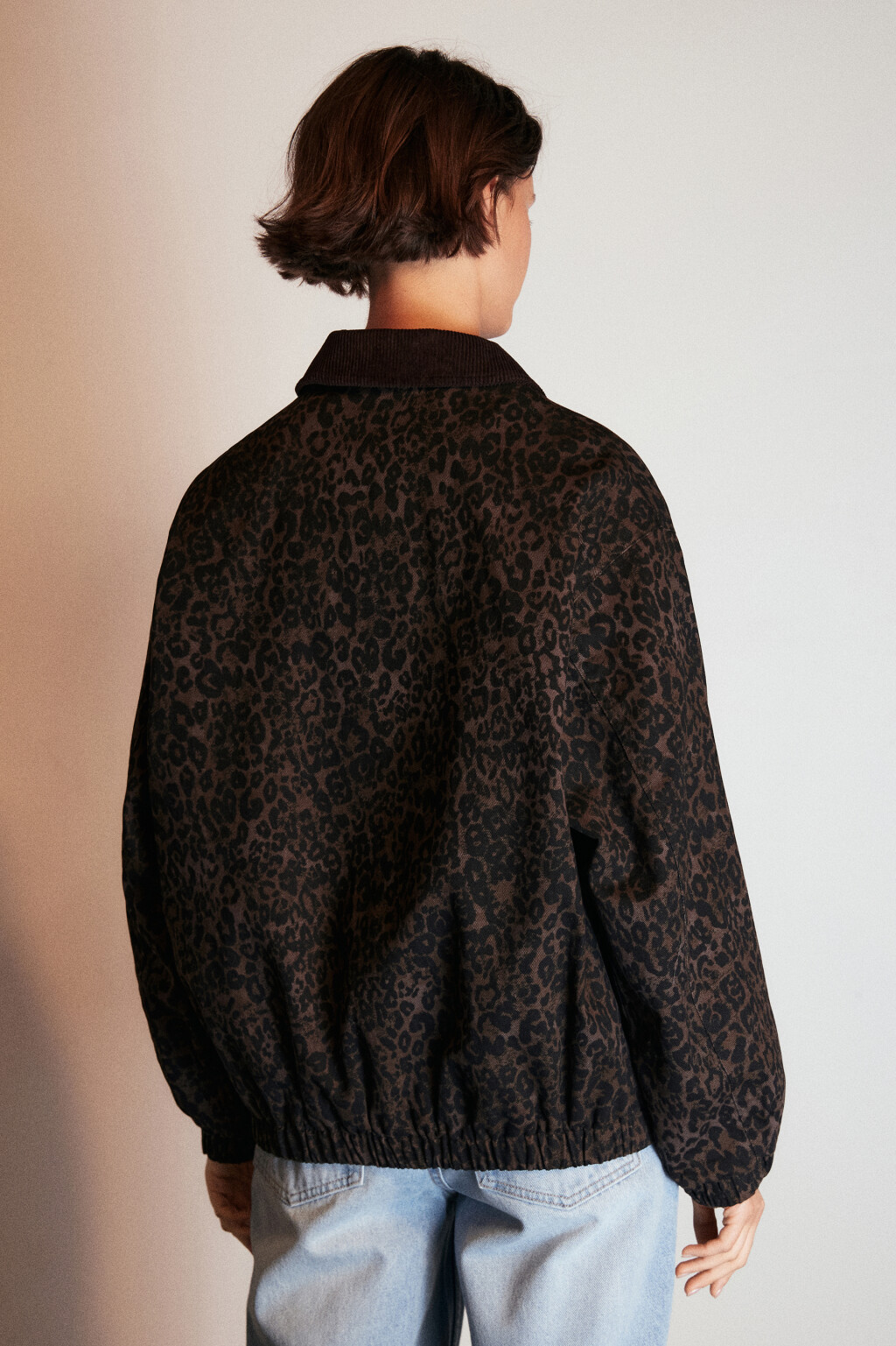 Куртка на молнии с леопардовым принтом - цвет мультиколор - 4