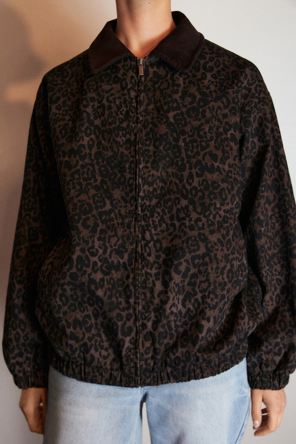Куртка на молнии с леопардовым принтом - цвет мультиколор - 6