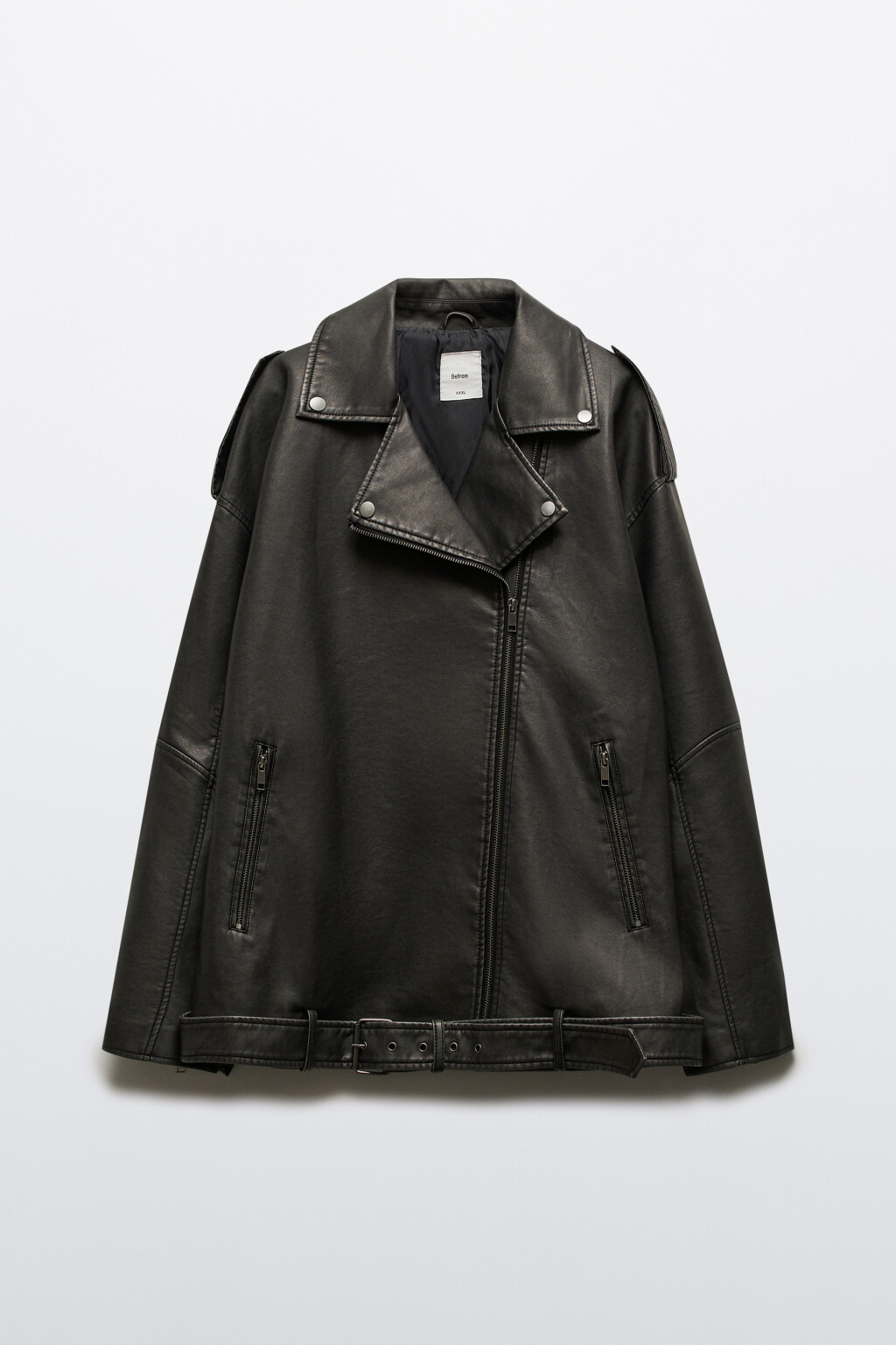 Куртка-косуха с вареным эффектом - цвет серый - 8