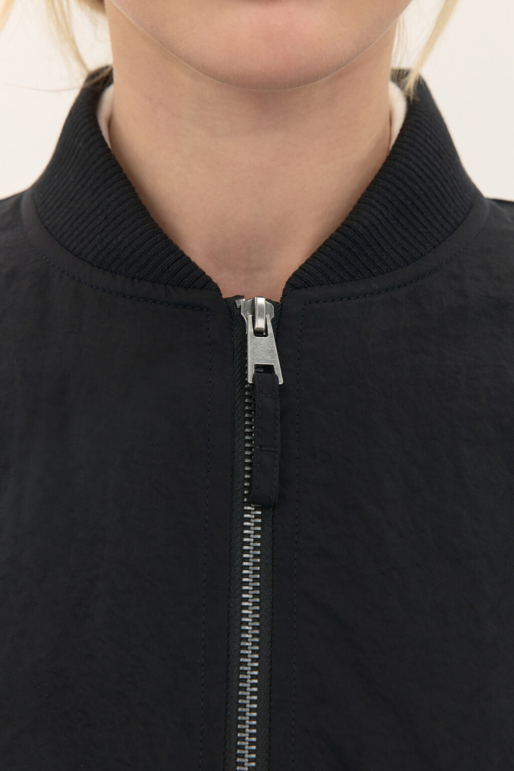 Куртка-бомбер утепленная - цвет черный - 5