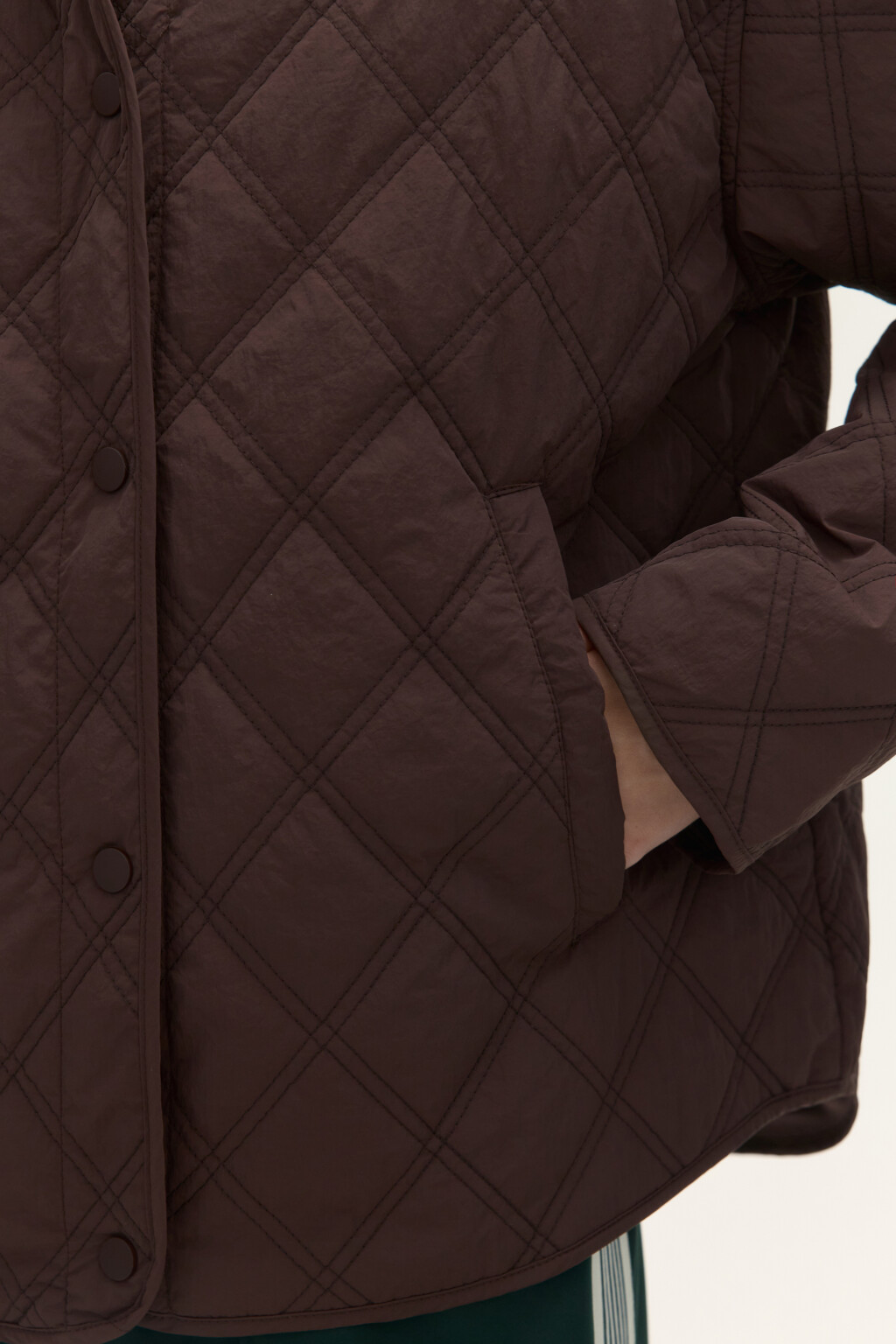 Куртка стеганая с имитацией худи - цвет коричневый - 7