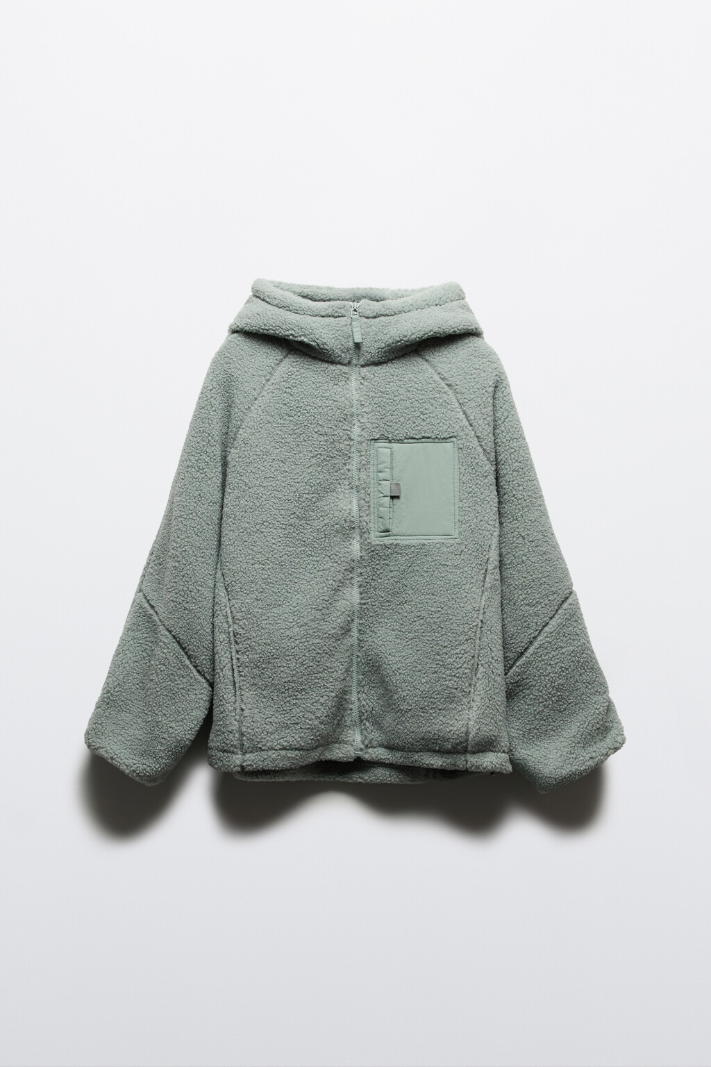 Куртка плюшевая с капюшоном - цвет мятный - 8