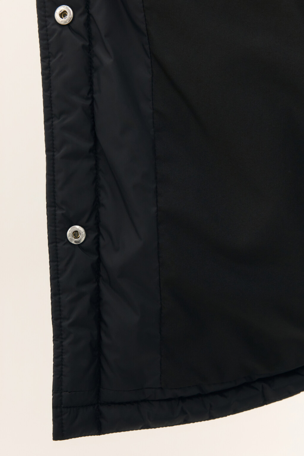 Куртка-рубашка oversize на утеплителе - цвет черный - 7