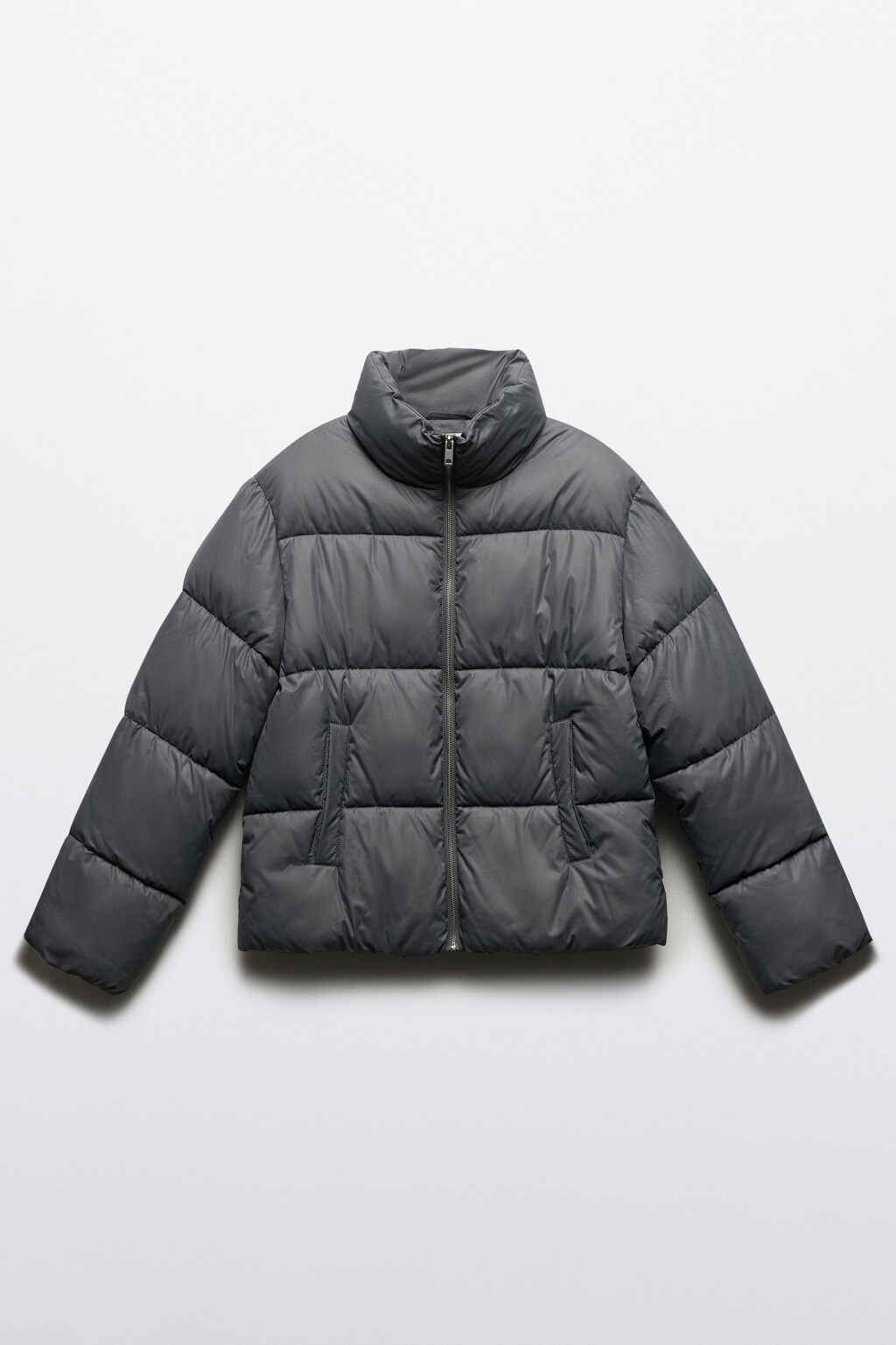 Куртка стеганая с воротником-стойкой - цвет серый - 8