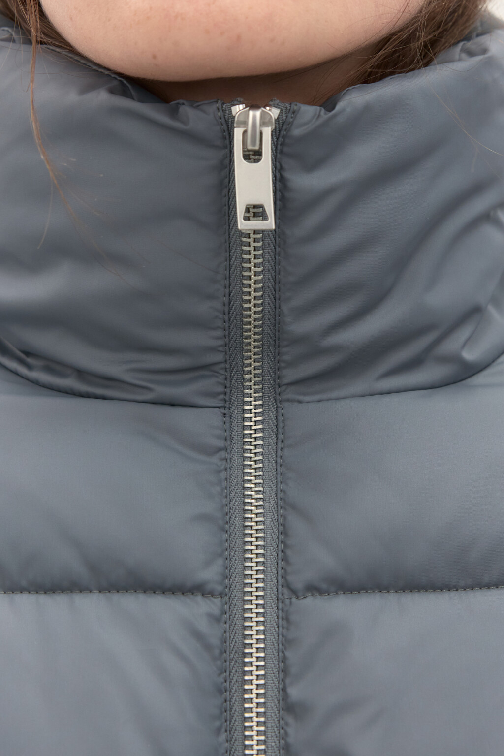 Куртка стеганая с воротником-стойкой - цвет серый - 5