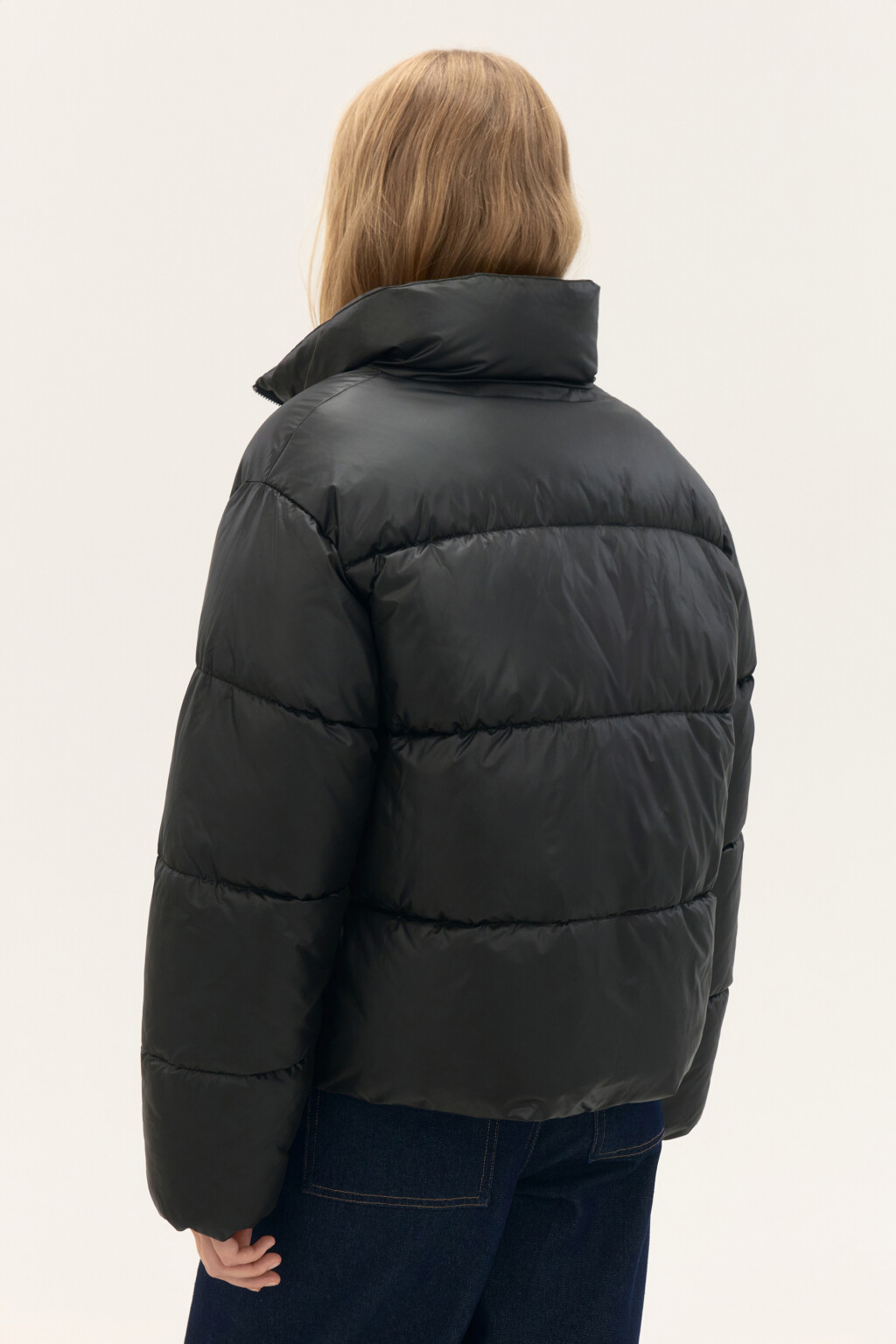 Куртка стеганая с воротником-стойкой - цвет черный - 3