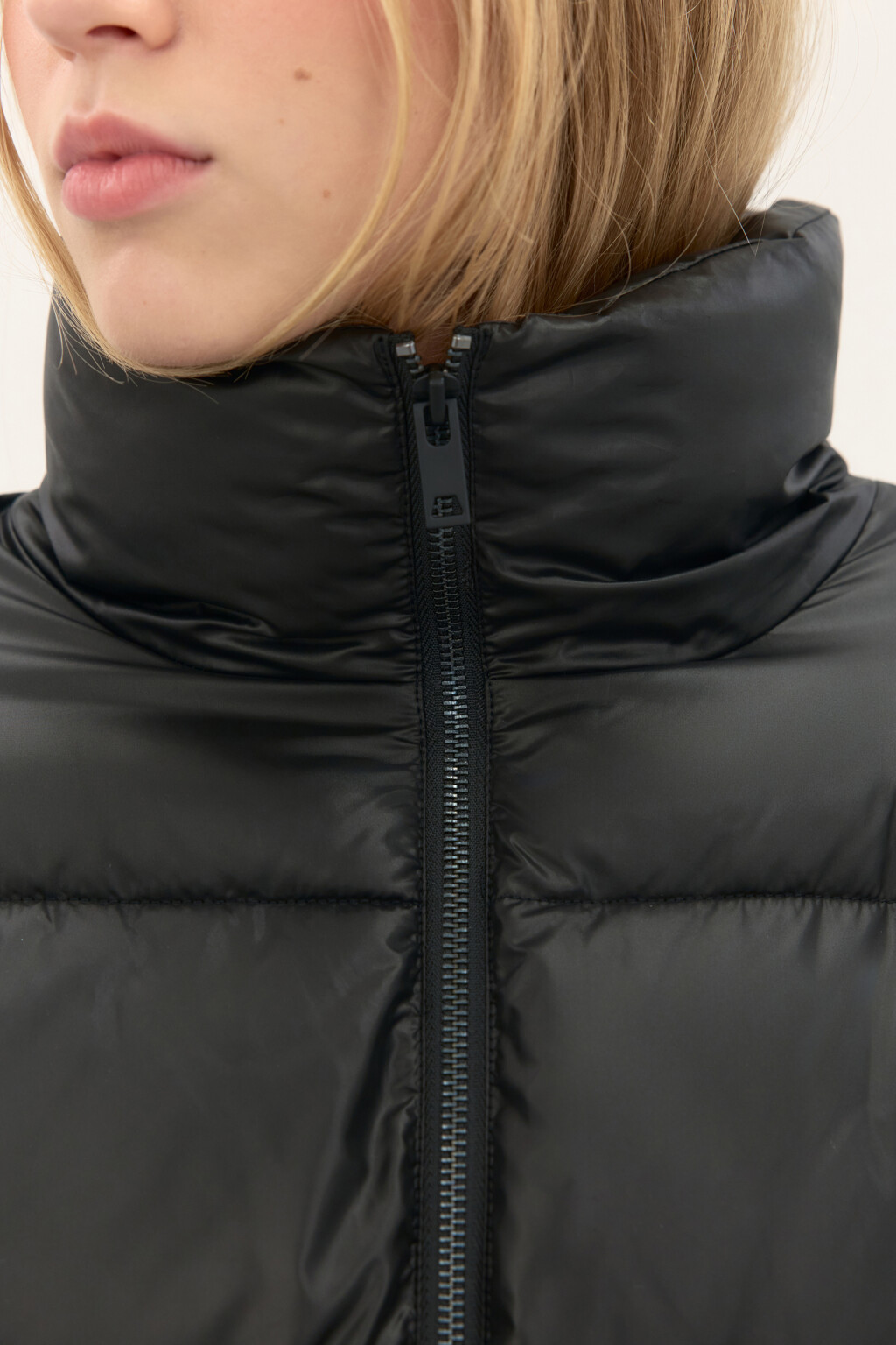 Куртка стеганая с воротником-стойкой - цвет черный - 5