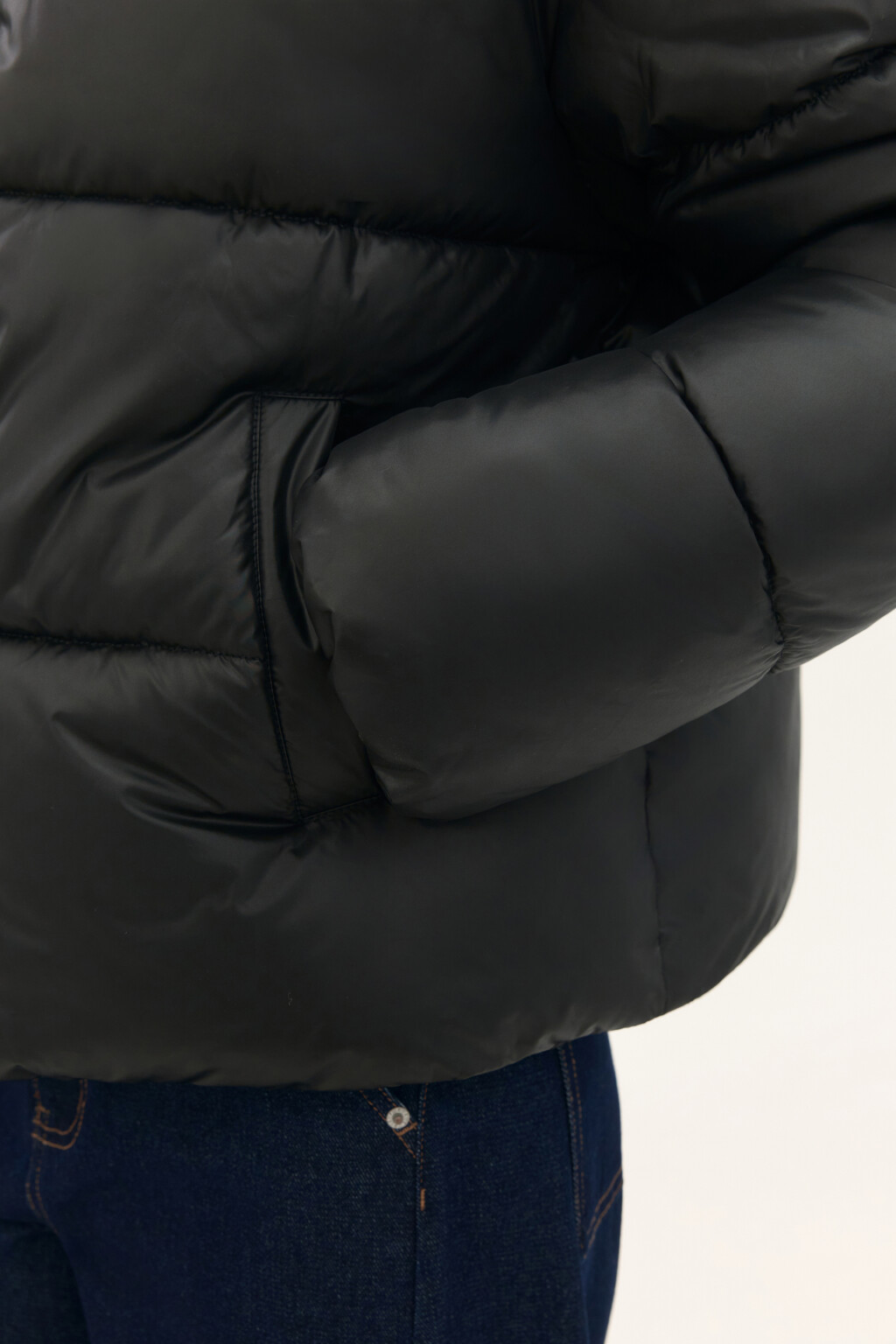 Куртка стеганая с воротником-стойкой - цвет черный - 6
