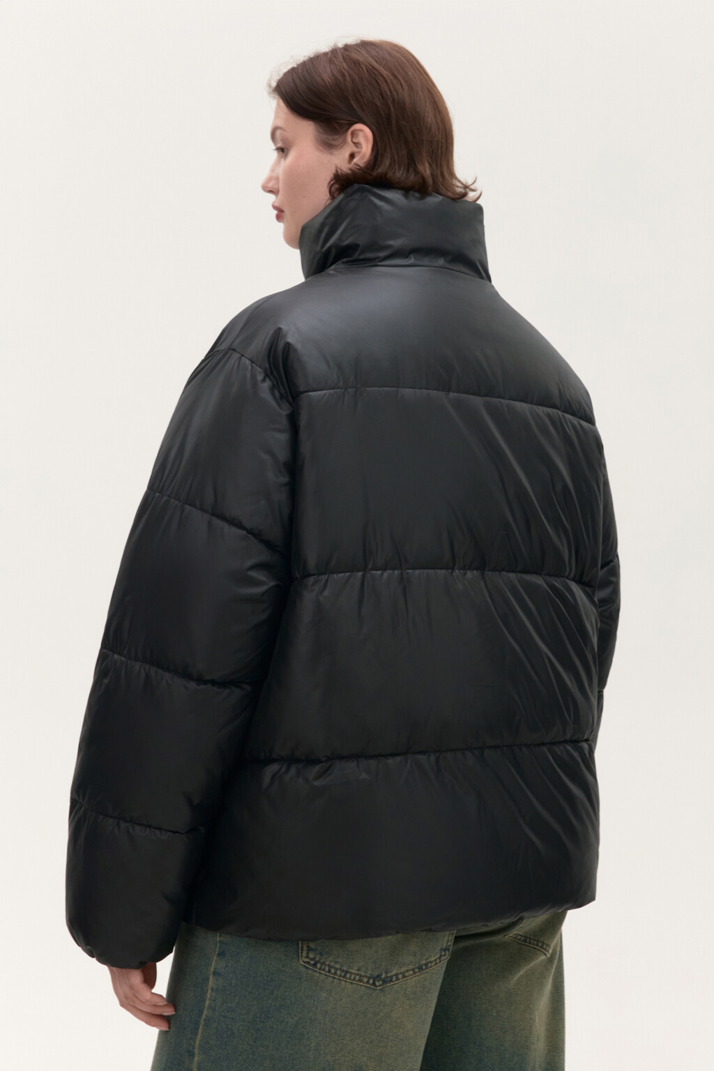 Куртка стеганая с воротником-стойкой - цвет черный - 3